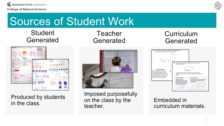 Sources of Student Work